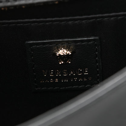 Versace Vitello Palazzo Medusa Evening Clutch Bag Black 6 of 11