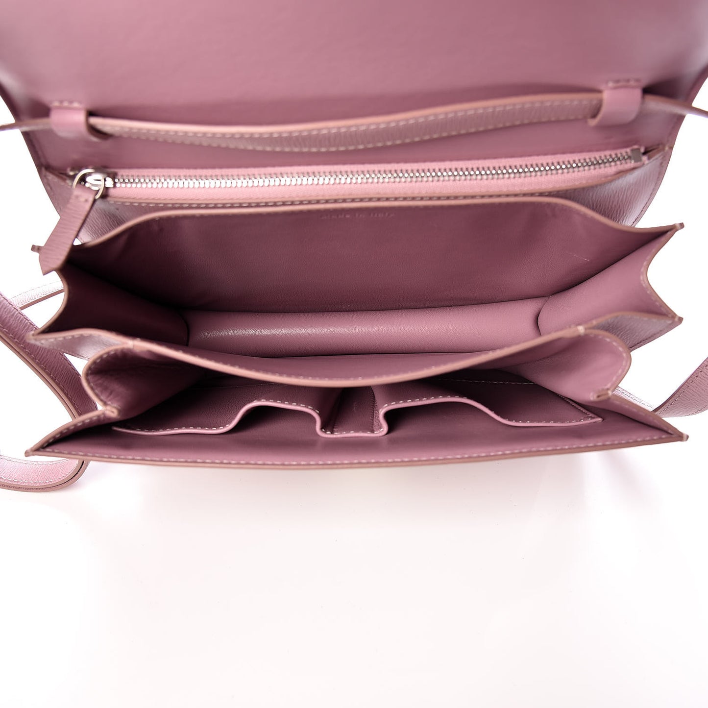 Liege Calfskin Medium Classic Box Flap Bag Antique Rose
