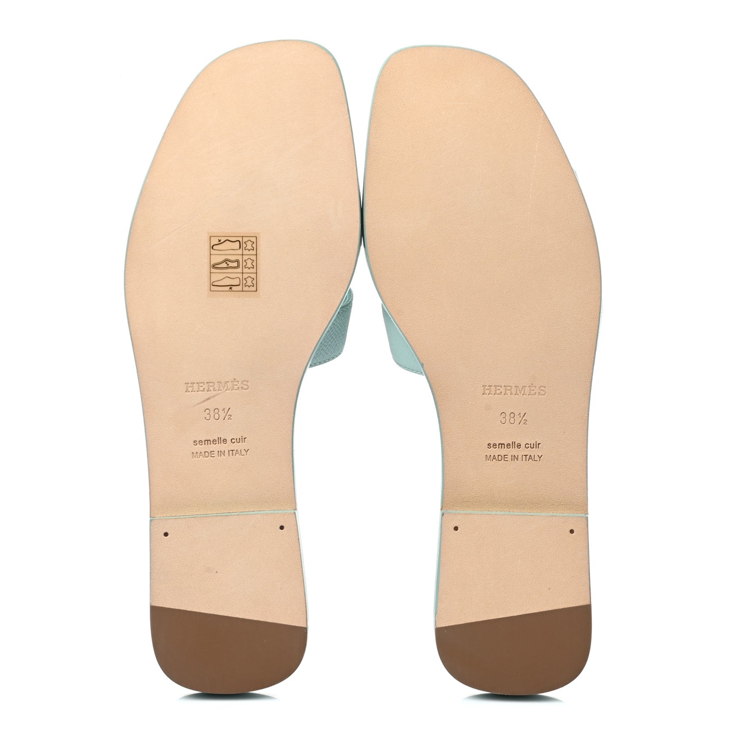 Epsom Oran Sandals 38.5 Vert Embrun
