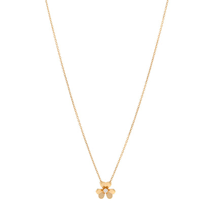 Van Cleef & Arpels 18K Yellow Gold Diamond Mini Frivole Pendant Necklace 1 of 6