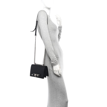 Alexander McQueen Calfskin Knuckle Crossbody Black 2 of 9