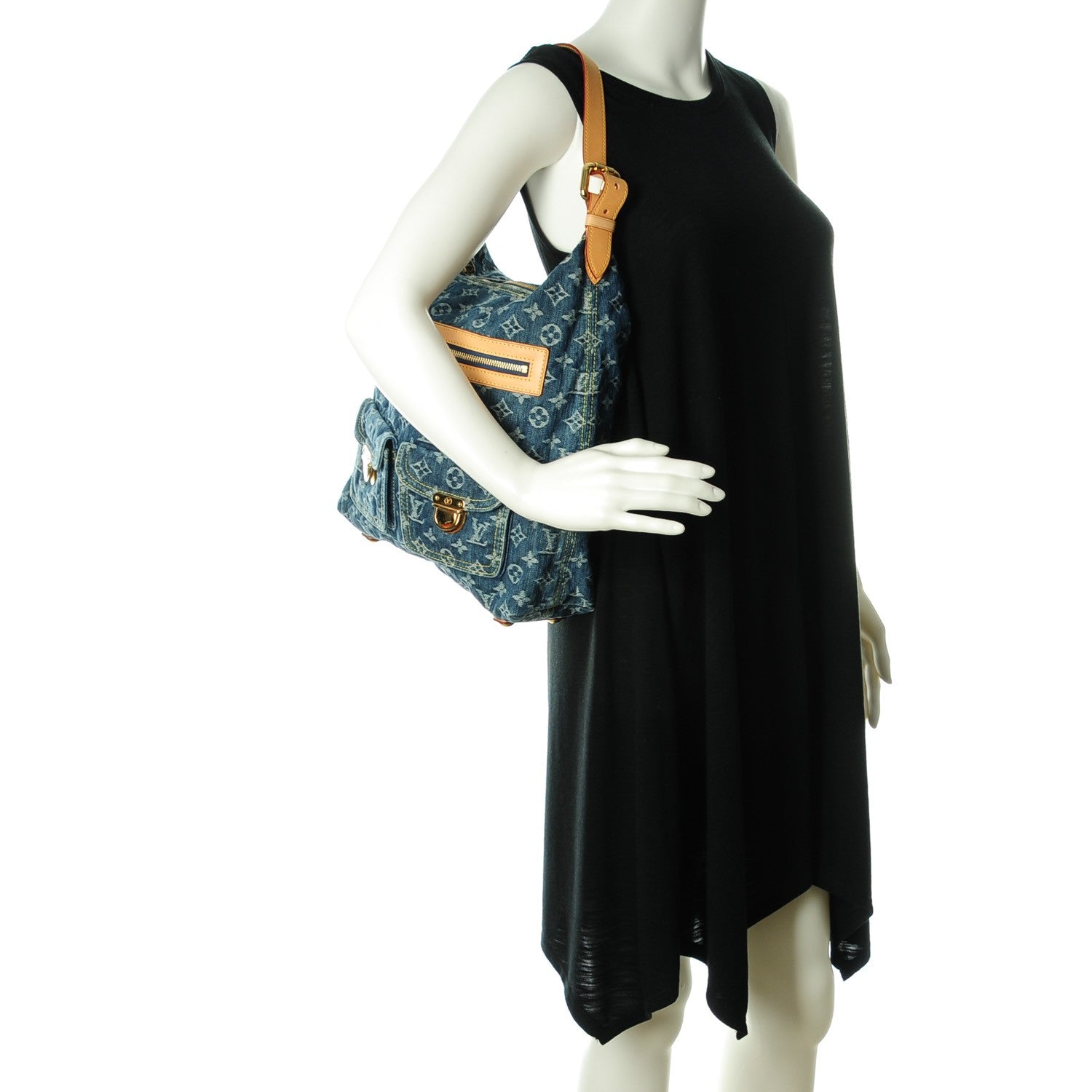 Louis Vuitton Denim Baggy GM Blue 2 of 7