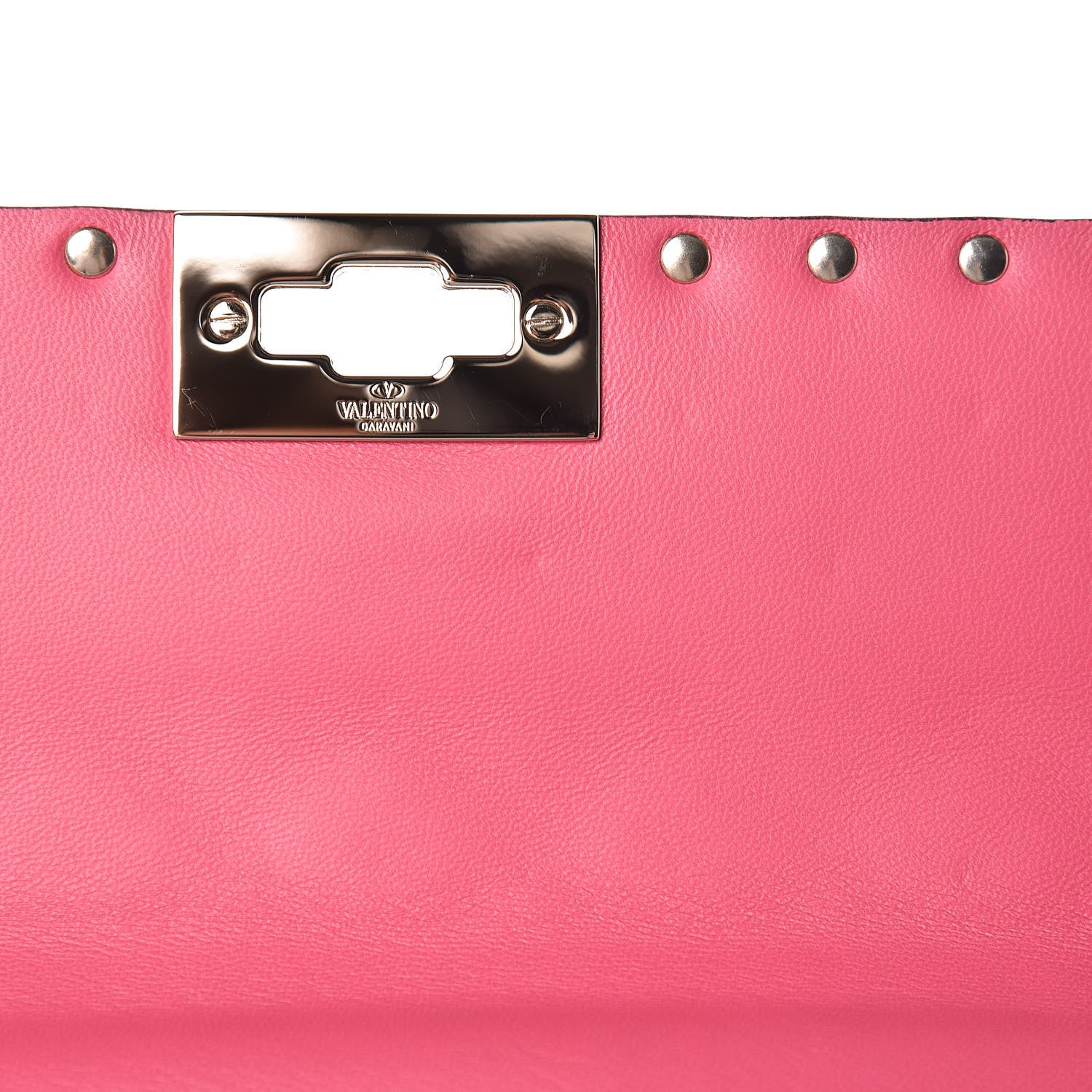 Valentino Garavani Lambskin Medium Rockstud Spike Shoulder Bag Pink 7 of 14