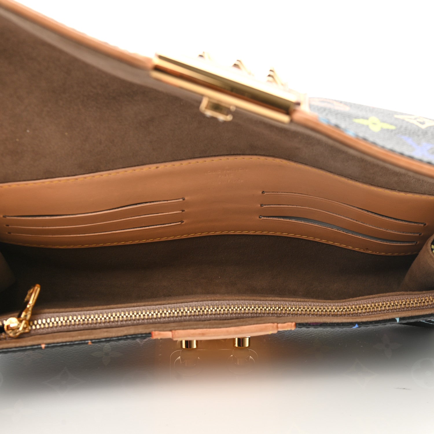 Louis Vuitton Monogram Multicolor Courtney Clutch Black 5 of 11