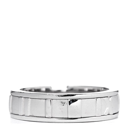Tiffany 18K White Gold Diamond Atlas Ring 50 5.25 3 of 4