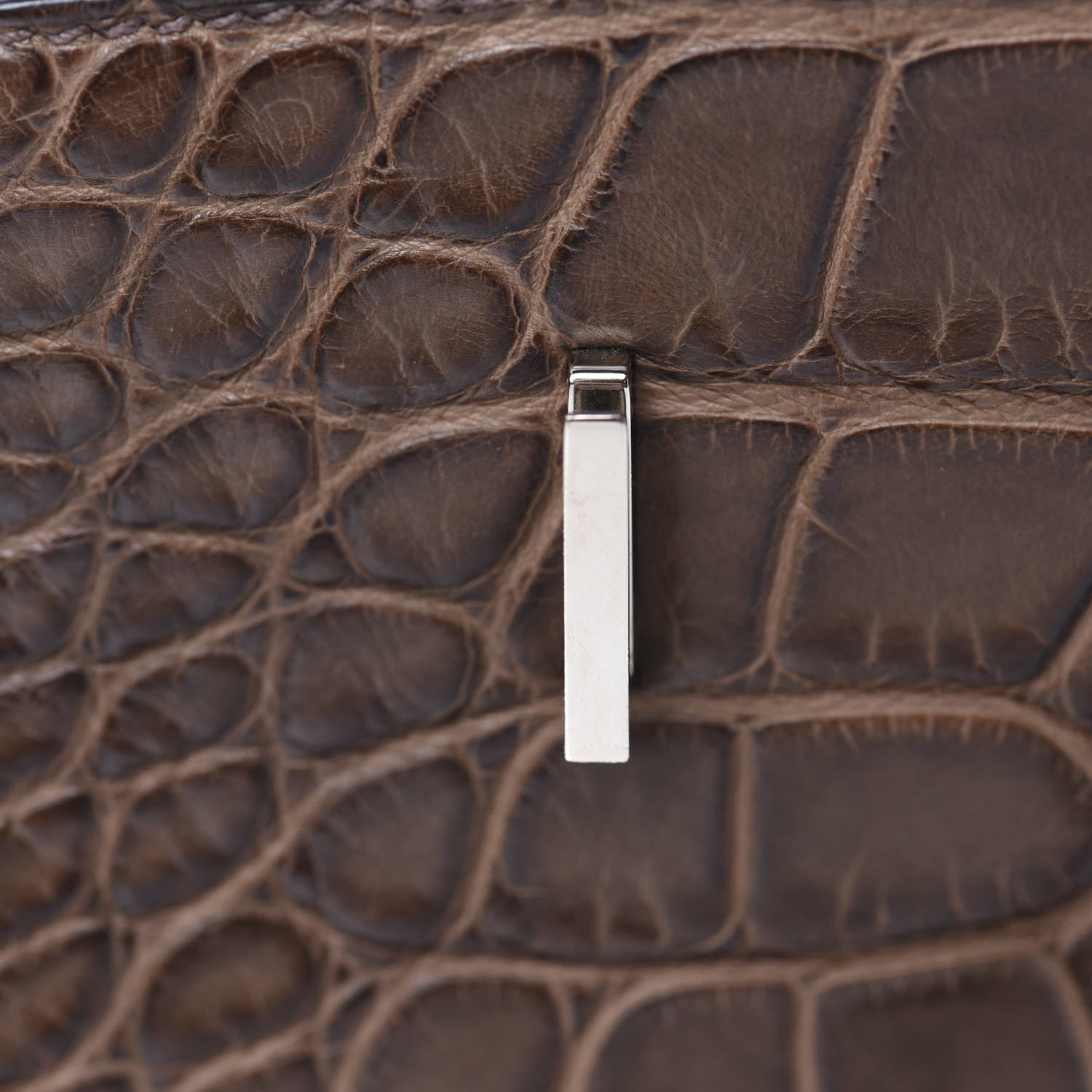 Hermes Matte Alligator Birkin 40 Chocolate 27 of 35
