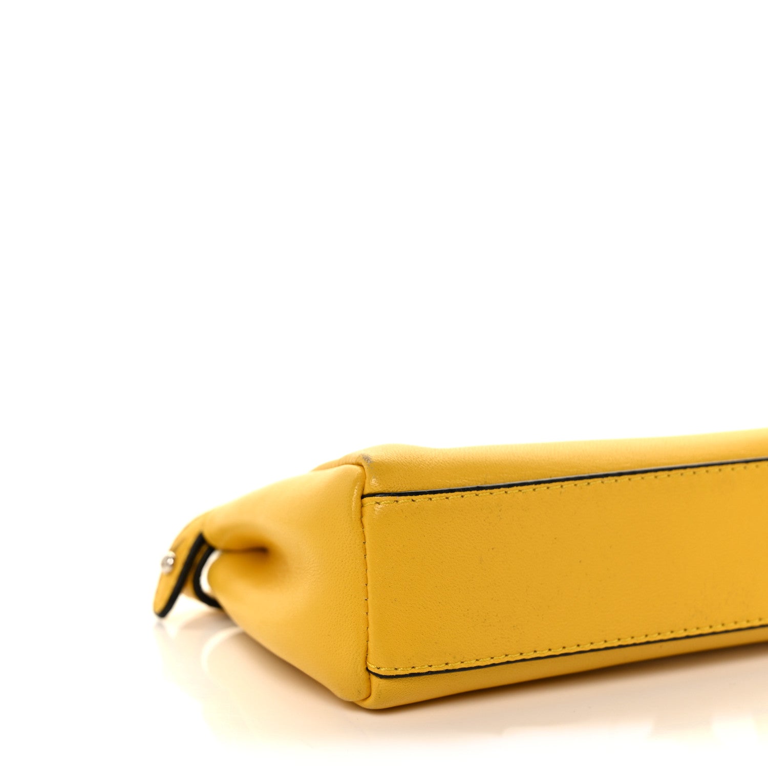 Fendi Shiny Nappa Micro Peekaboo Iconic Satchel Sunflower 7 of 8