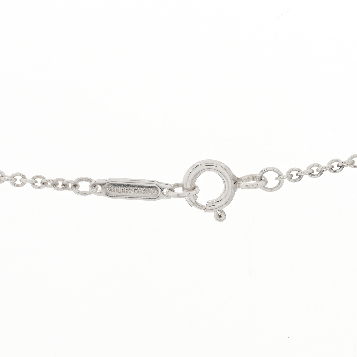 Sterling Silver Twist Round Charm Necklace