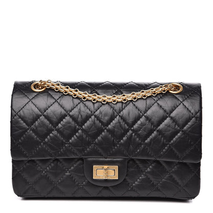 Chanel Aged Calfskin Quilted 2.55 Reissue 225 Flap Black 1 of 13