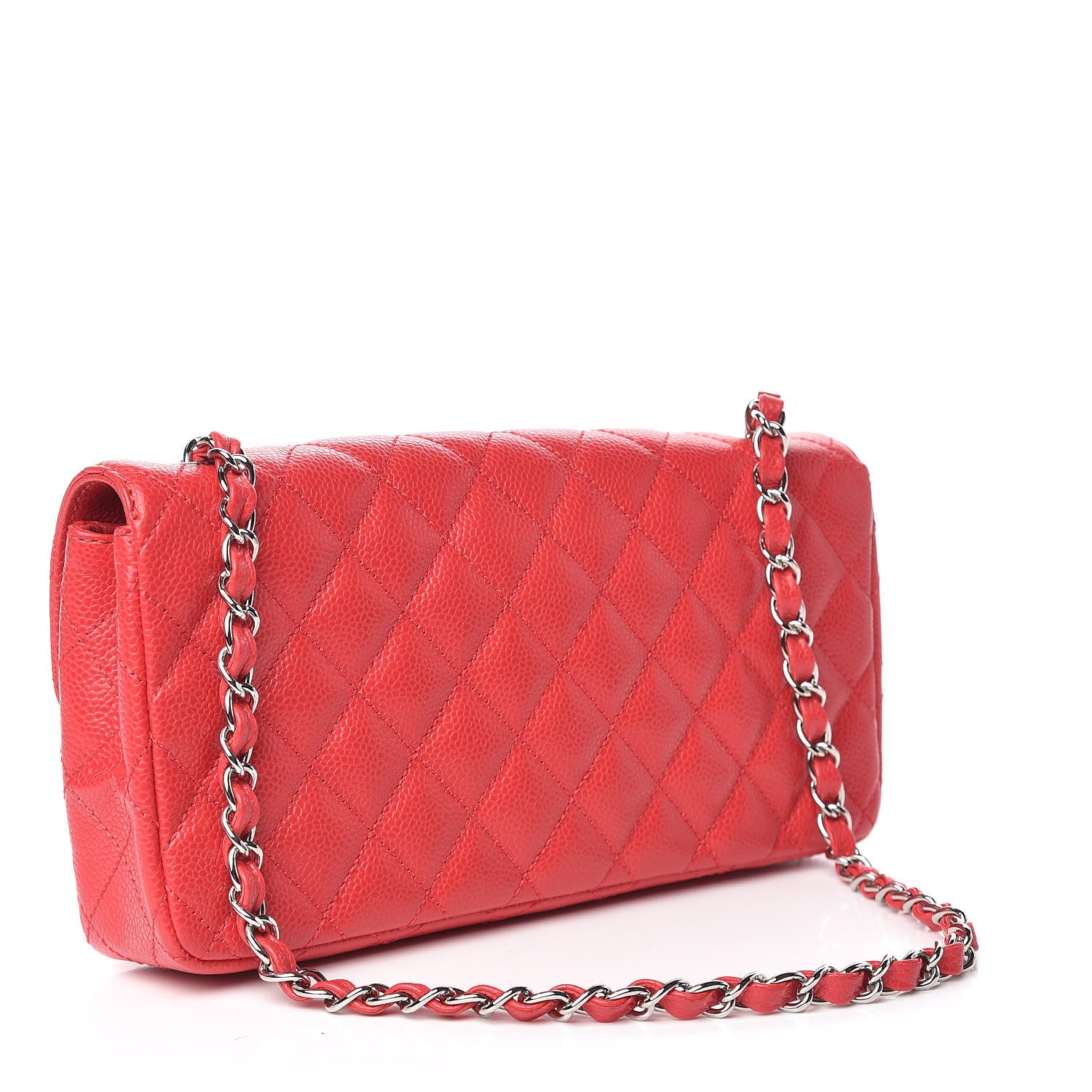 Chanel Caviar Quilted East West Flap Red 3 of 11
