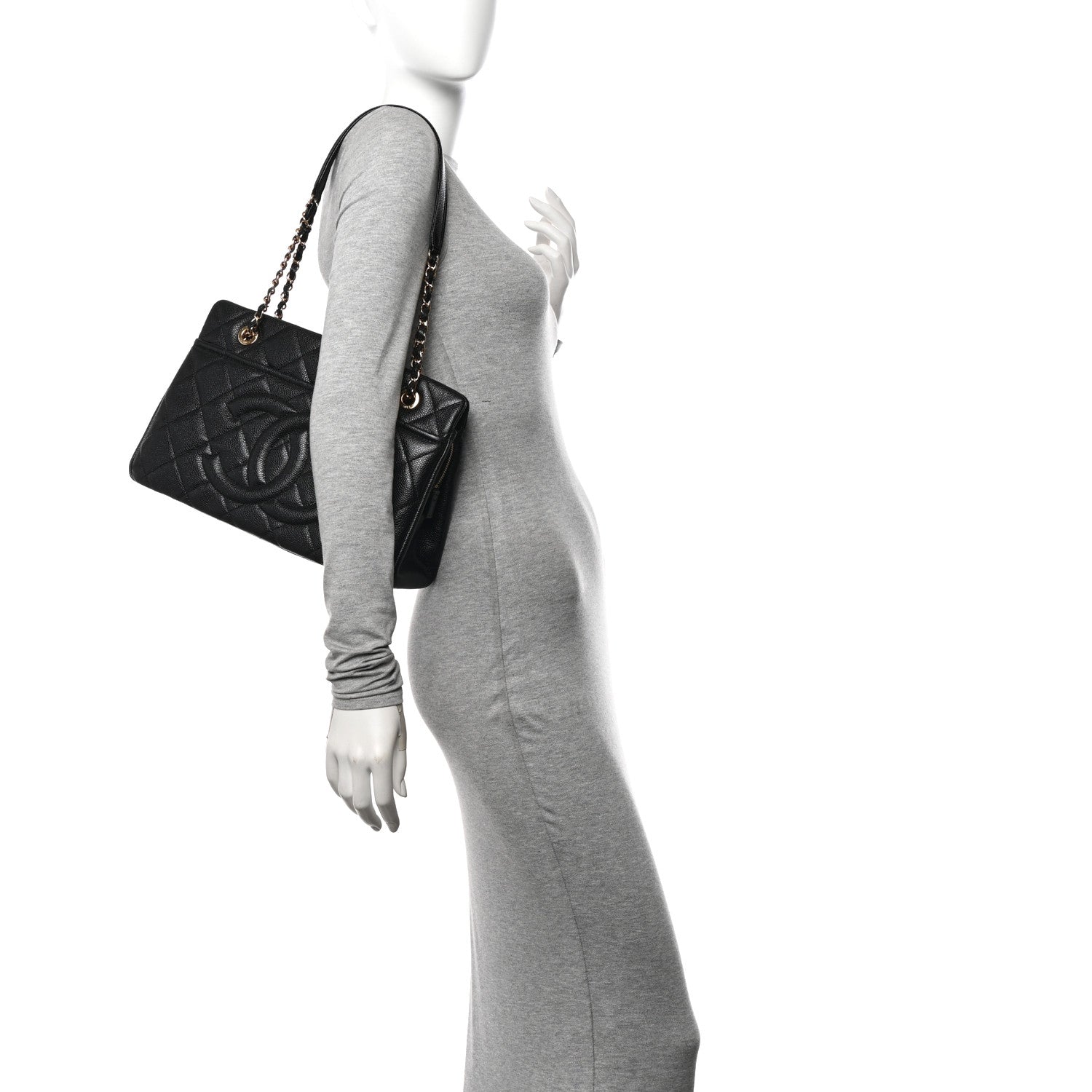 Chanel Caviar Quilted Timeless CC Soft Tote Black 2 of 13