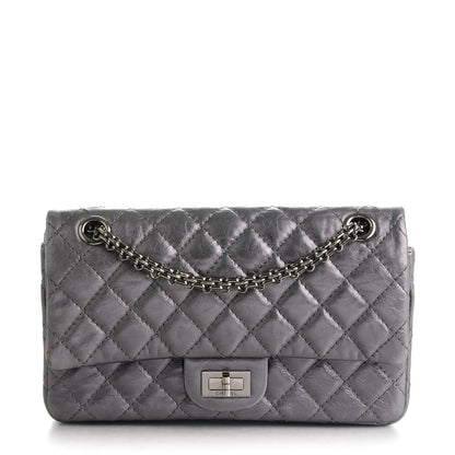 Chanel Metallic Calfskin Quilted 2.55 Reissue 225 Flap Dark Silver 1 of 7