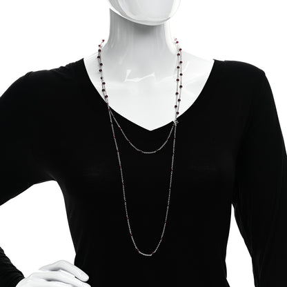 David Yurman DAVID YURMAN Sterling Silver Garnet Bead Chain Necklace 2 of 5