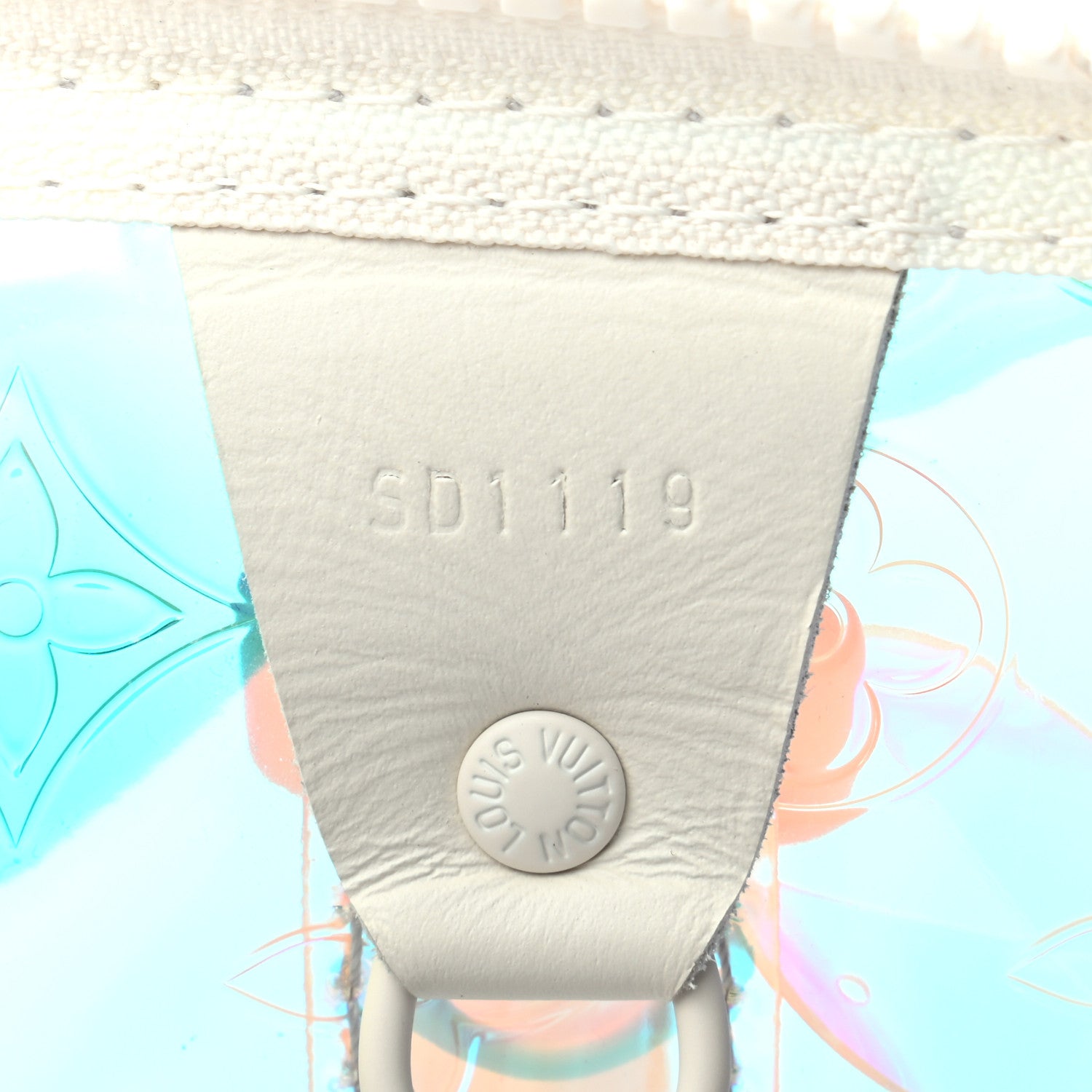 Louis Vuitton PVC Monogram Keepall Bandouliere 50 Iridescent Prism 8 of 10
