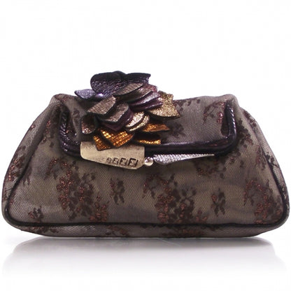 Fendi Lace Fall Leaves Borderline Clutch 1 of 10