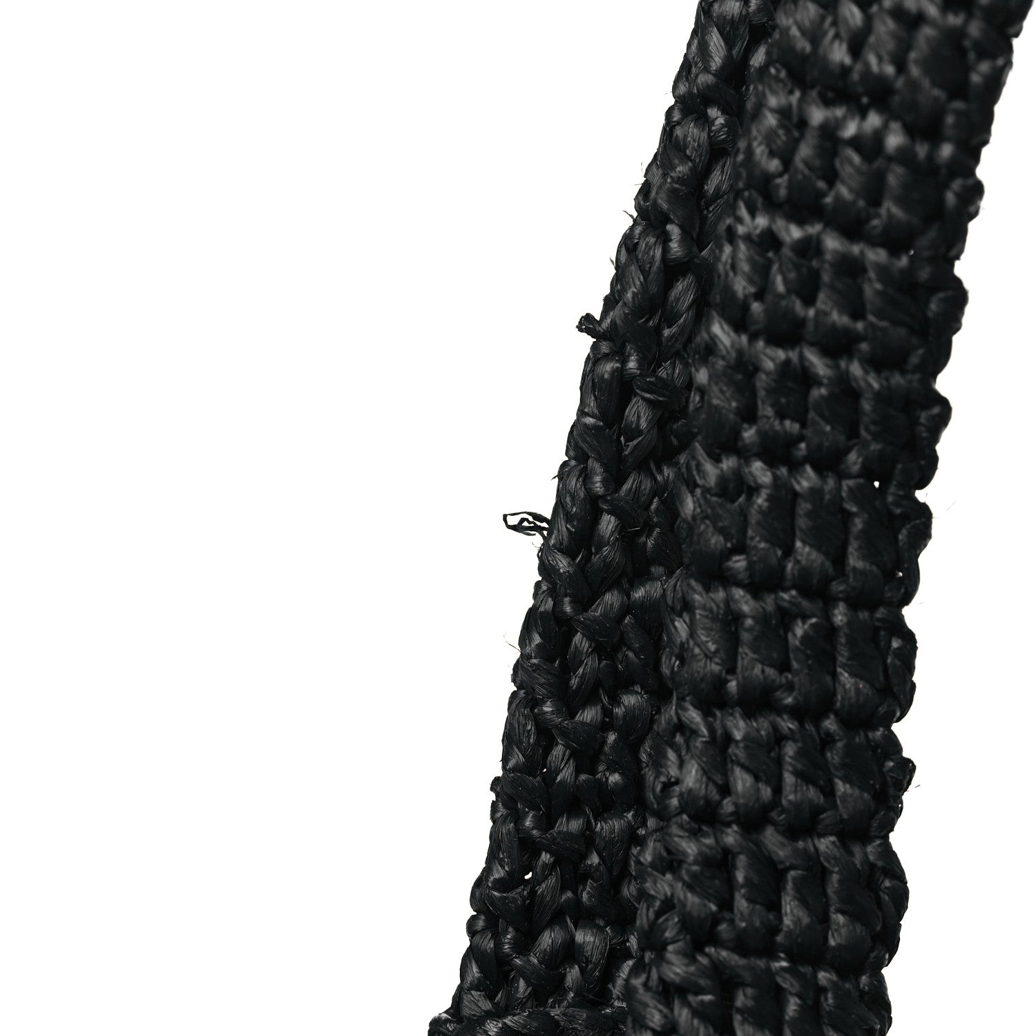 Saint Laurent SAINT LAURENT Raffia Rive Gauche Tote Black 10 of 10