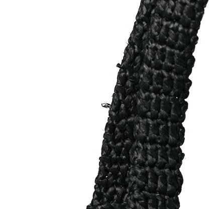 Saint Laurent SAINT LAURENT Raffia Rive Gauche Tote Black 10 of 10
