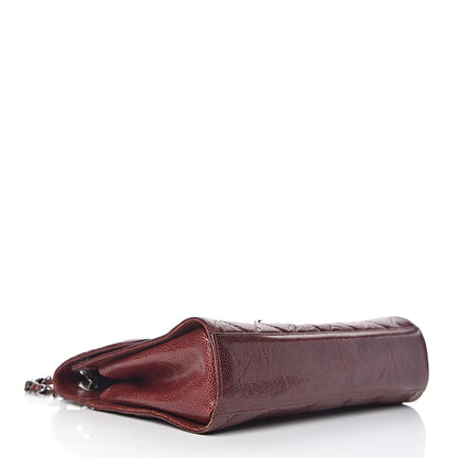 Chanel Crumpled Grained Calfskin Medium CC Crave Flap Bordeaux 4 of 19