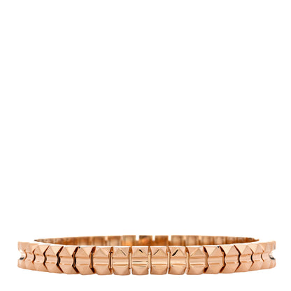 Roberto Coin 18K Rose Gold Diamond Obelisco Accent Flexible Bangle Bracelet 2 of 3