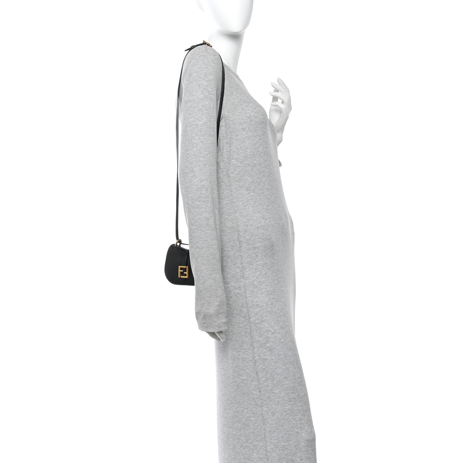 Fendi Vitello Brenta Cher Nano Fendi C'mon Black 2 of 13