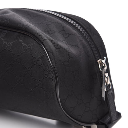 Gucci Nylon Monogram Fanny Pack Belt Bag Black 9 of 10
