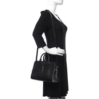 Saint Laurent Calfskin Monogram Baby Cabas Black 2 of 10