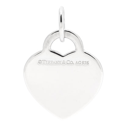 Tiffany Sterling Silver Letter A Heart Charm 3 of 5