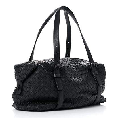 Bottega Veneta Nappa Intrecciato Montaigne Rings Satchel Black 3 of 21