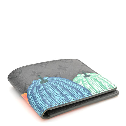Louis Vuitton LV X YK Monogram Eclipse Reverse Pumpkin Slender Wallet Multicolor 4 of 9