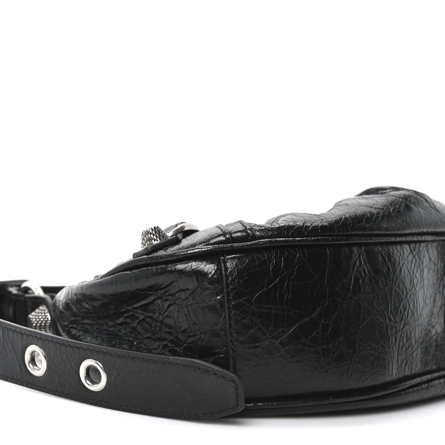 Agneau Arena Le Cagole Shoulder Bag XS Black Black