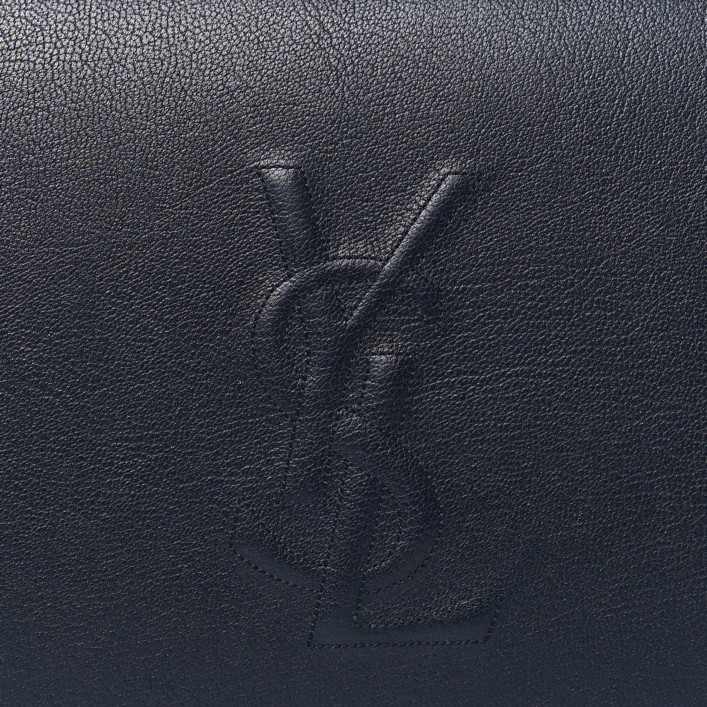Calfskin Monogram Large Belle De Jour Clutch Navy