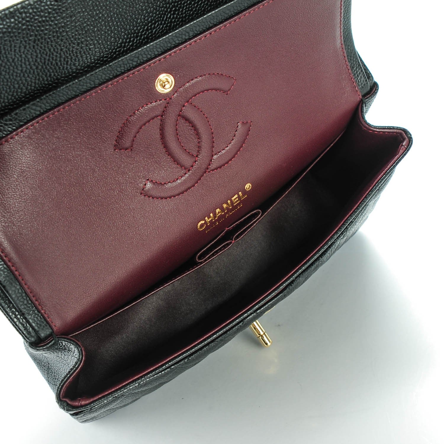 Chanel Caviar Quilted Medium Double Flap Black 4 of 8