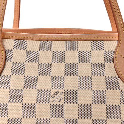 Louis Vuitton Damier Azur Neo Neverfull MM Rose Ballerine 7 of 9