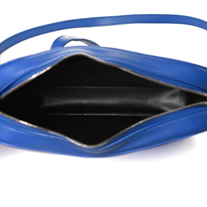 Balenciaga Smooth Calfskin Logo S Everyday Camera Bag Bleu Prim White 5 of 12