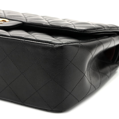 Chanel Lambskin Quilted Jumbo Double Flap Black 10 of 11
