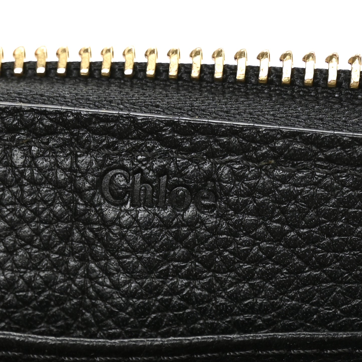 Calfskin Marcie Long Zip Around Wallet Black