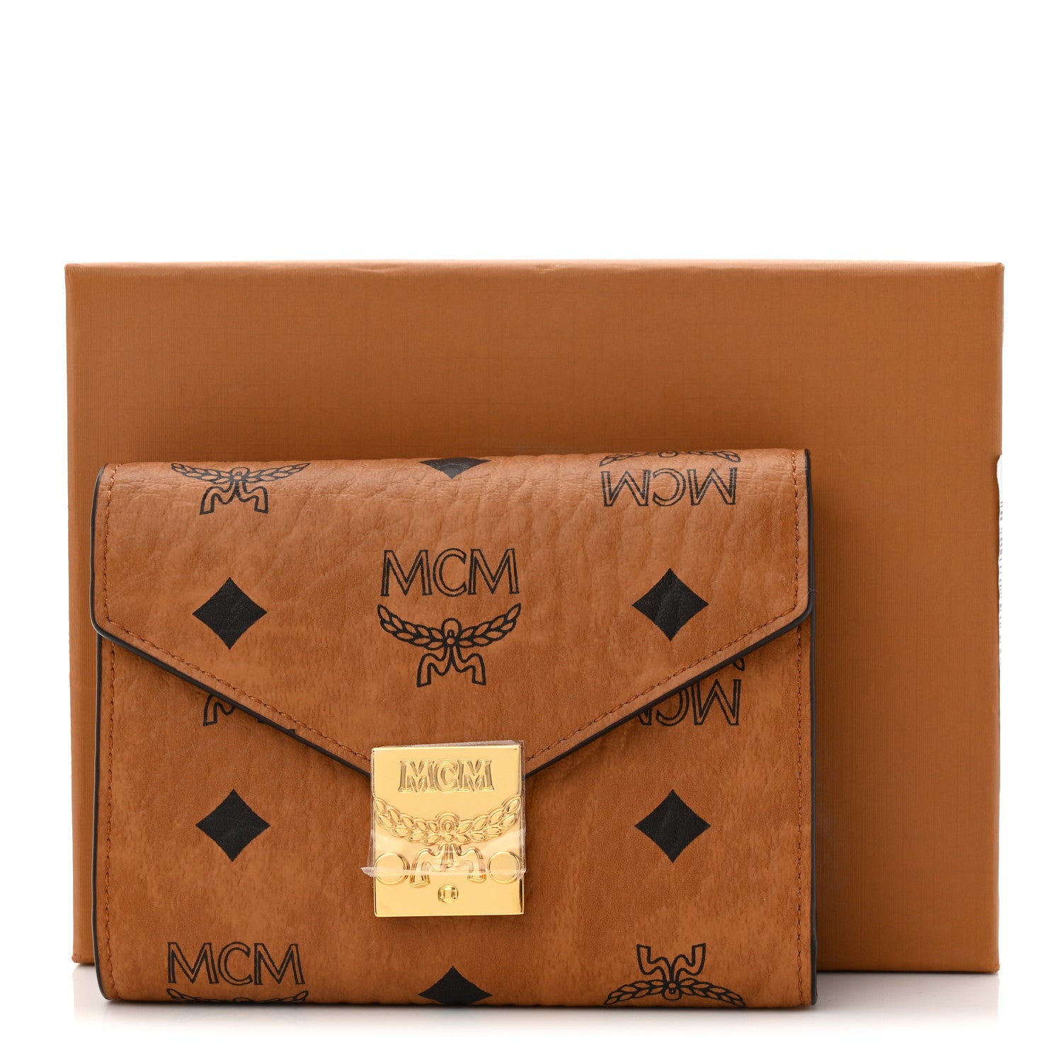 MCM Visetos Trifold Tracy Wallet Cognac 8 of 8