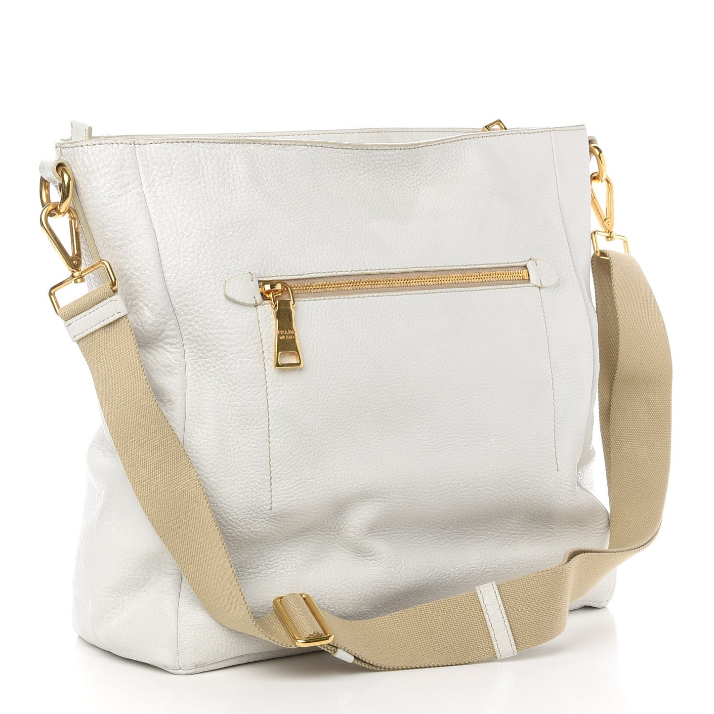 Vitello Daino Messenger Bag Talco