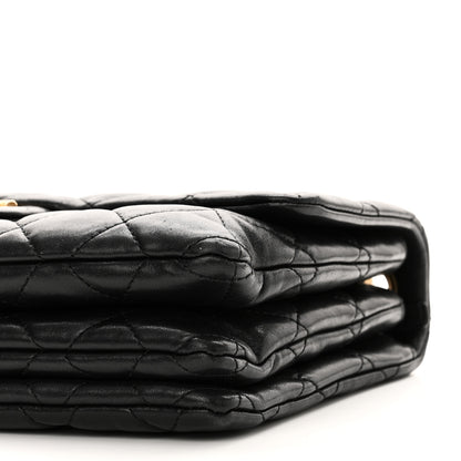 Chanel Lambskin Quilted Medium Pillow Crush Flap Bag Black 10 of 10