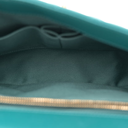Chanel Caviar Quilted Small Coco Handle Flap Dark Turquoise 5 of 11