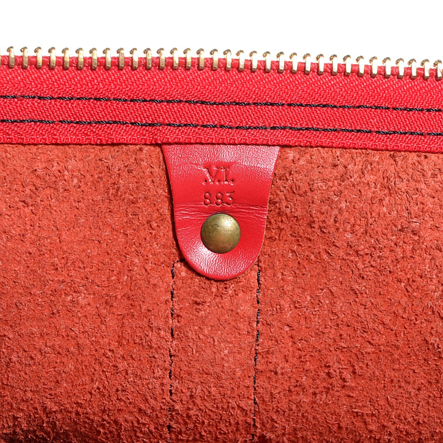 Louis Vuitton Epi Keepall 55 Rouge 6 of 7