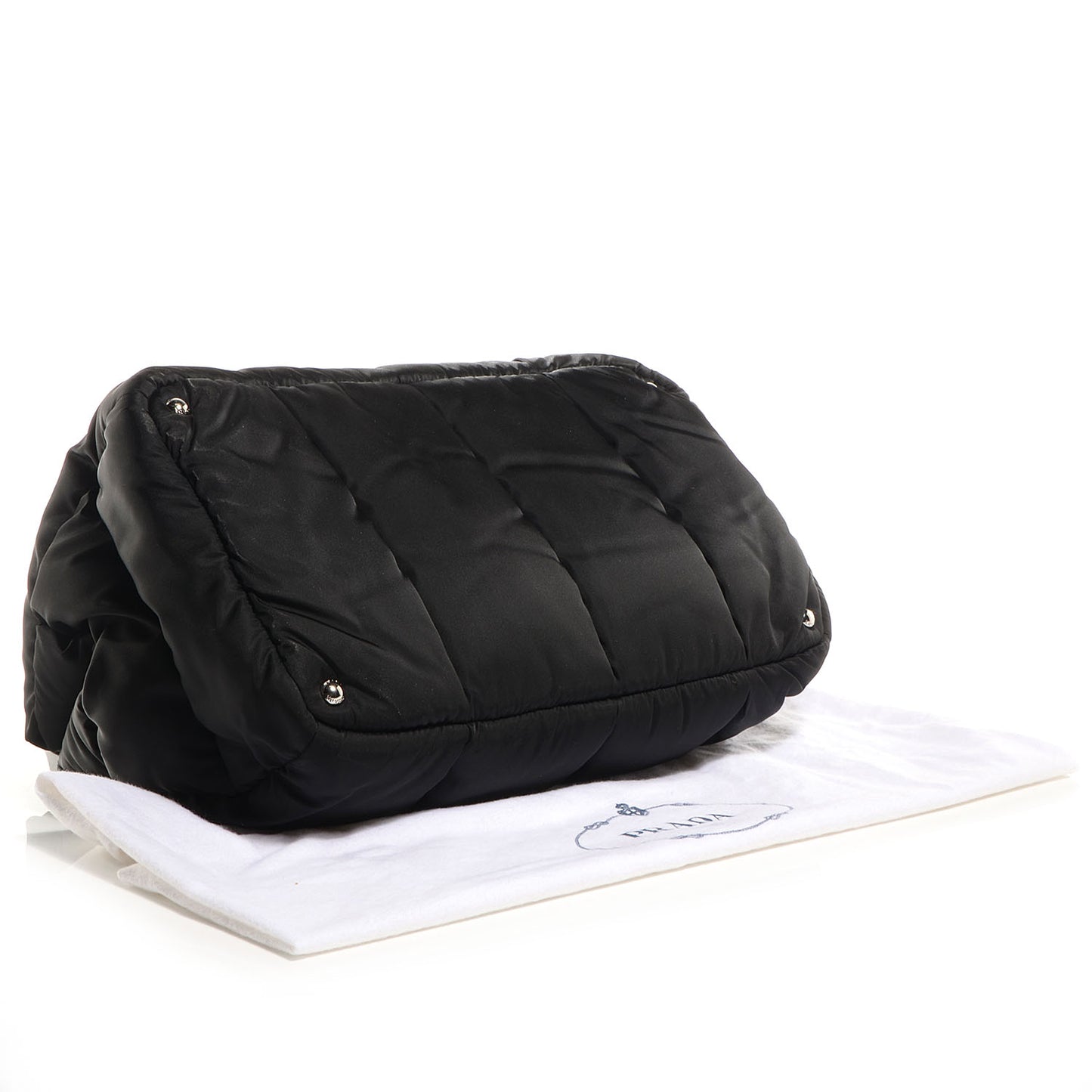Tessuto Nylon Bomber Tote Nero Black