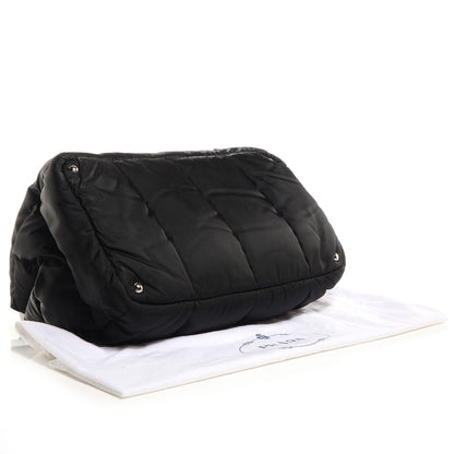 Prada Tessuto Nylon Bomber Tote Nero Black 4 of 12