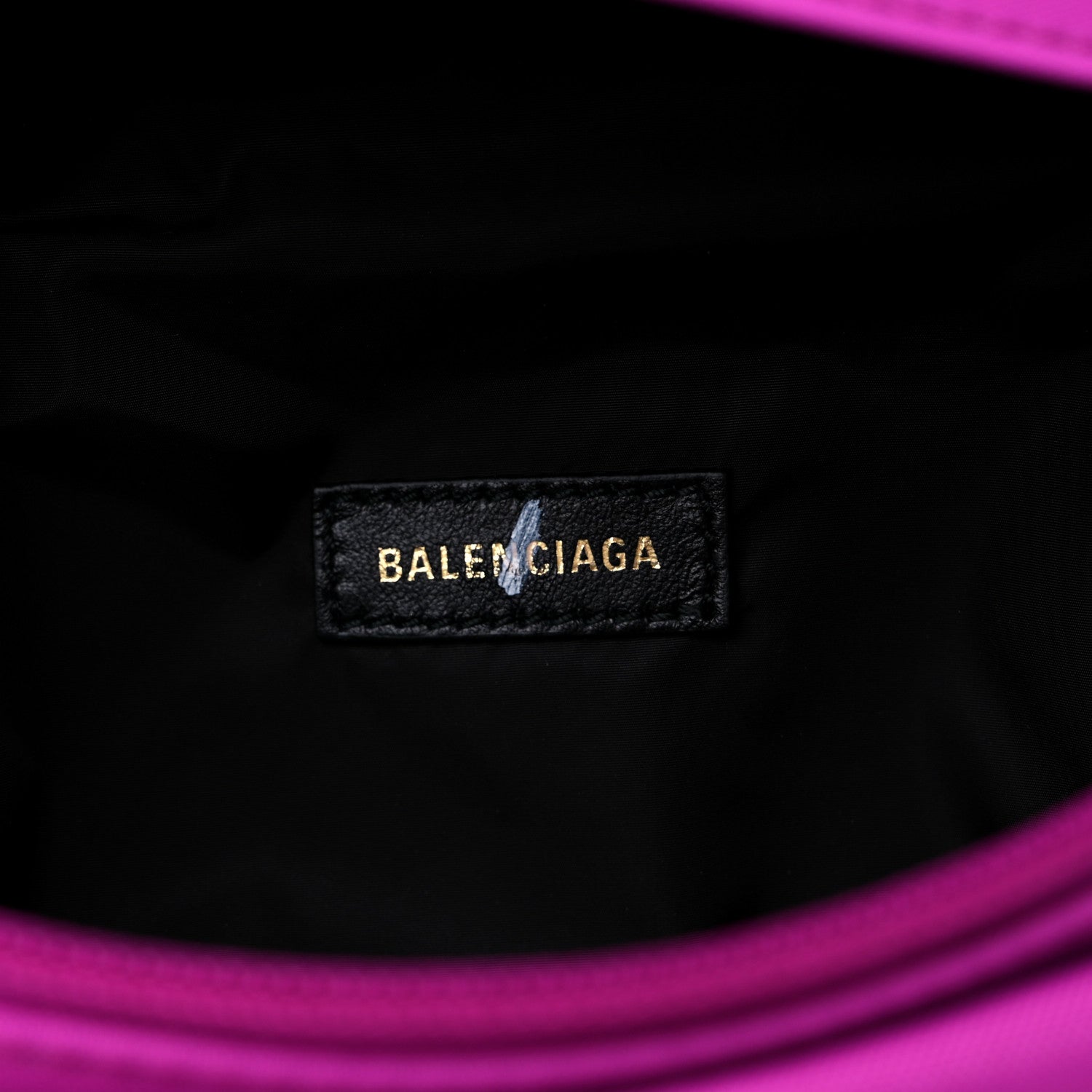 Balenciaga Sport Nylon Logo Embroidered Small Wheel Beltpack Fuchsia Black 6 of 8