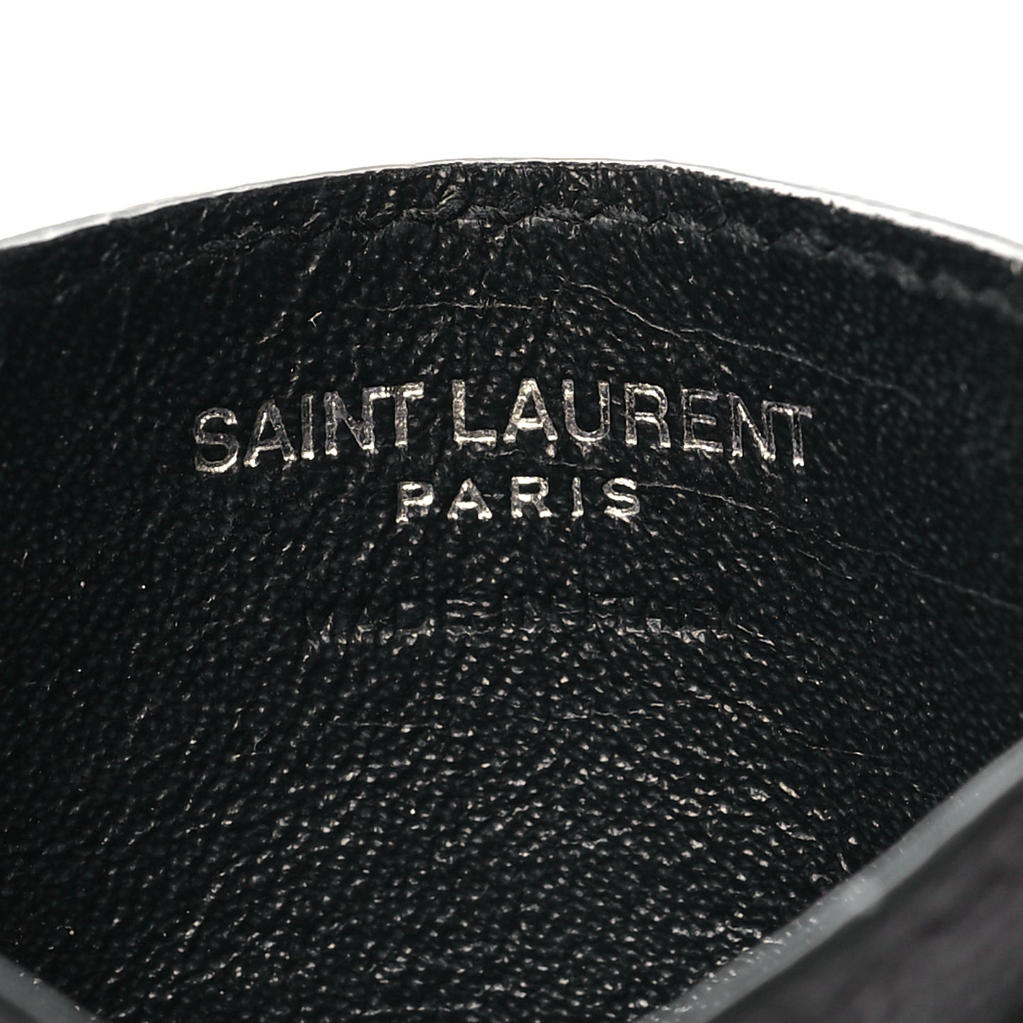 Grain De Poudre Matelasse Chevron Monogram Credit Card Case Black