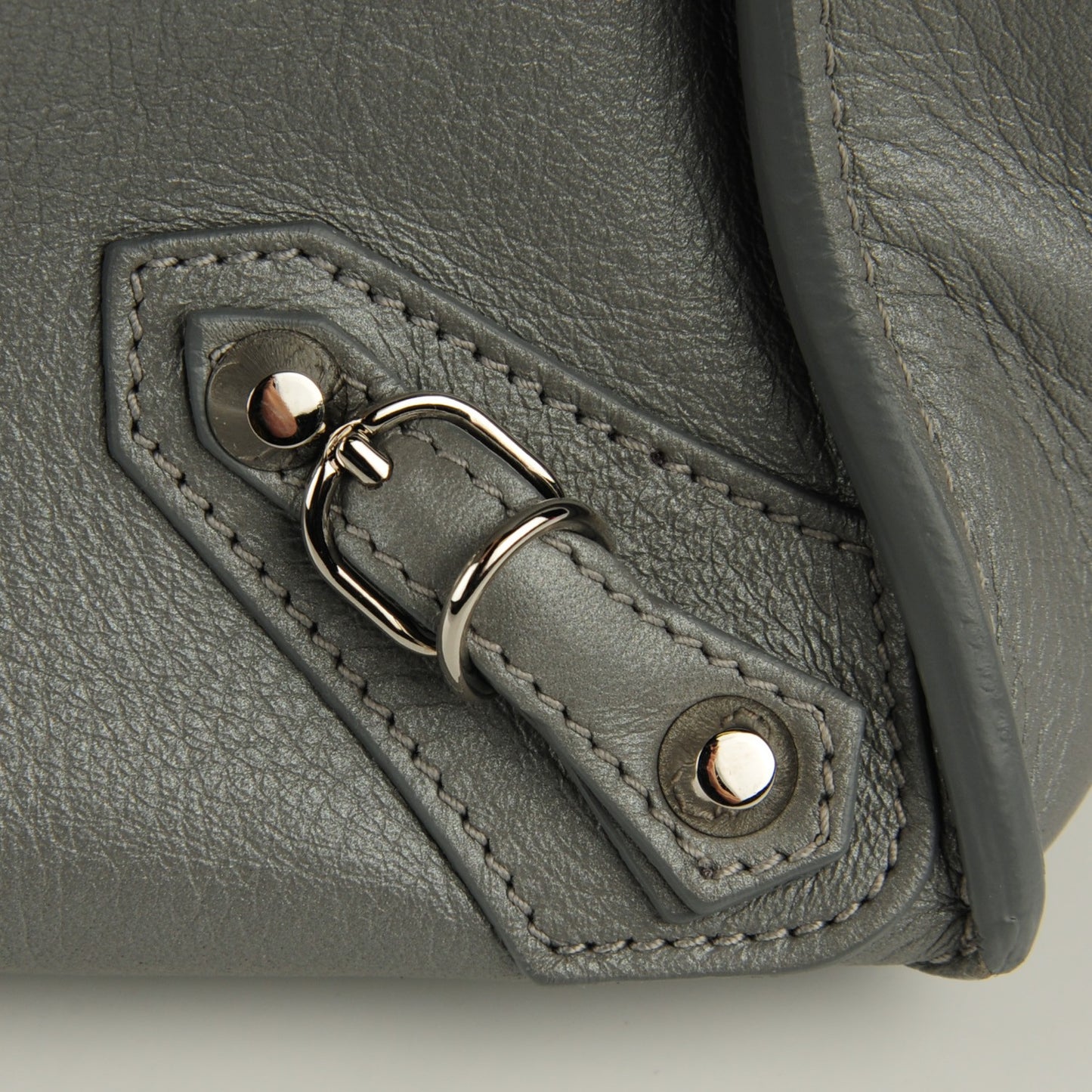 Calfskin Papier A5 Zip Around Tote Metal Grey