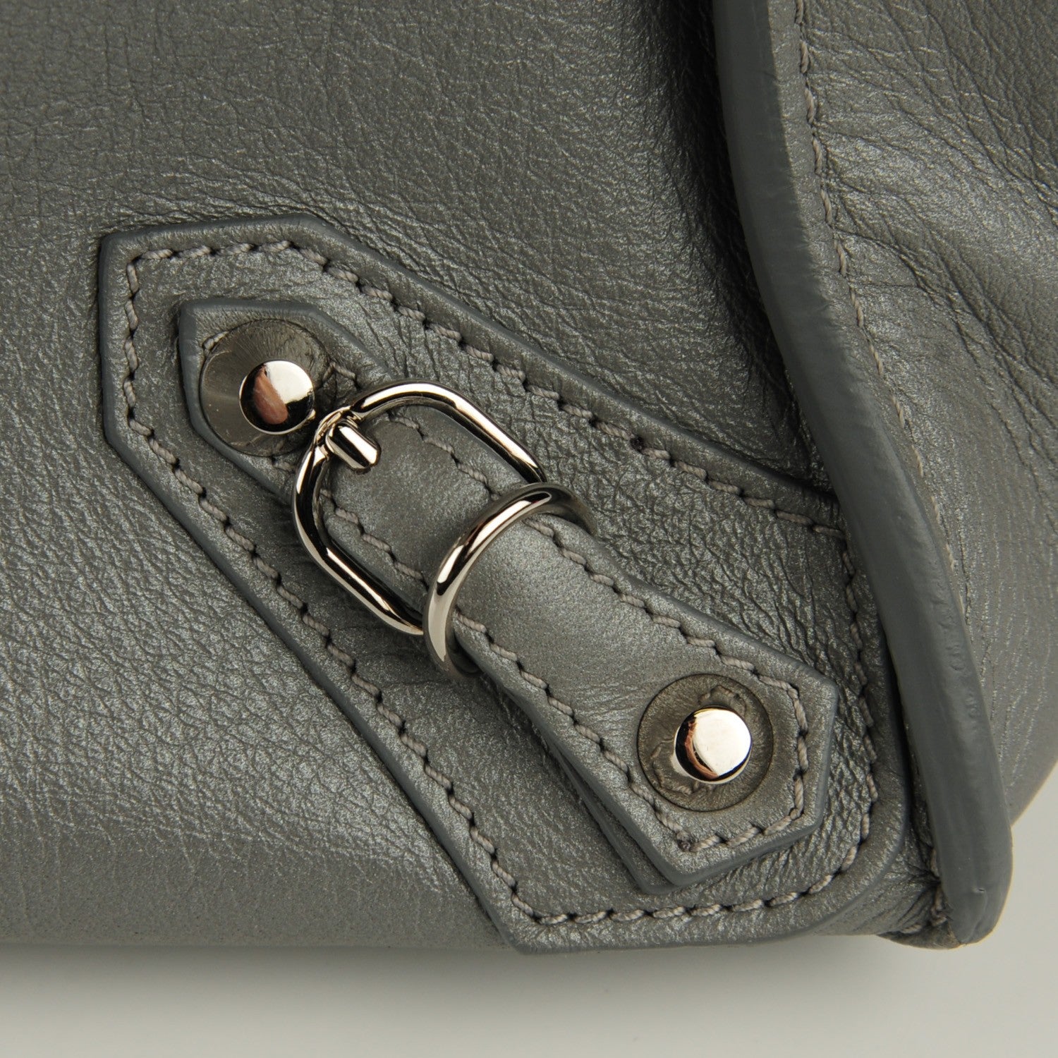 Balenciaga Calfskin Papier A5 Zip Around Tote Metal Grey 7 of 9