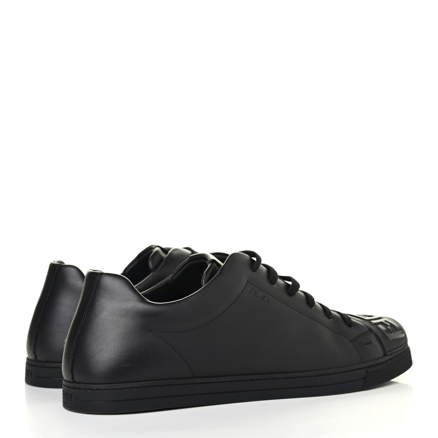 Calfskin FF Sneakers 12 Black