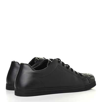 Fendi Calfskin FF Sneakers 12 Black 3 of 4