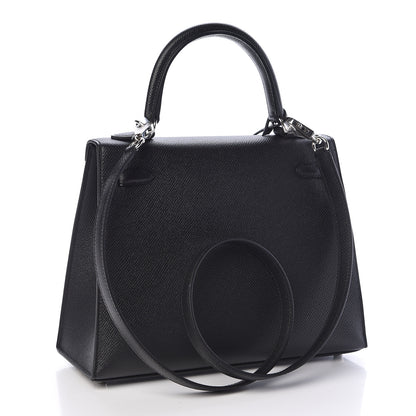 Hermes Epsom Kelly Sellier 25 Black 3 of 38